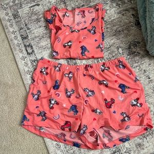 NWT Joyspun Roller Skate PJ tank and shorts set
